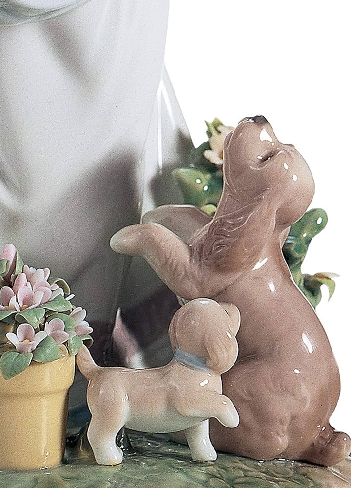 置物 LLADRO A ROMP IN THE GARDEN LLADRÓ A Romp in The Garden Girl Figurine Type 626